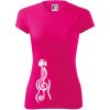 Husľový kľúč gitara - Dámske Fantasy športové (dresovina) - M ( Neon Pink ) Husľový kľúč gitara - Dámske Fantasy športové (dresovina) - M ( Neon Pink )