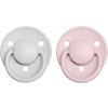 BIBS De Lux Natural Rubber Size 2: 6+ months cumlík Haze / Blossom 2 ks BIBS De Lux Natural Rubber Size 2: 6+ months cumlík Haze / Blossom 2 ks