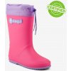 Detské gumové čižmy COQUI RAINY COLLAR Lt. fuchsia/Lt. lila 30 Detské gumové čižmy COQUI RAINY COLLAR Lt. fuchsia/Lt. lila 30