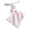 Plyšový zajačik na maznanie Bunny Pink Flower Box Doudou et Compagnie v darčekovom balení ružový 10 cm od 0 mes Plyšový zajačik na maznanie Bunny Pink Flower Box Doudou et Compagnie v darčekovom balení ružový 10 cm od 0 mes