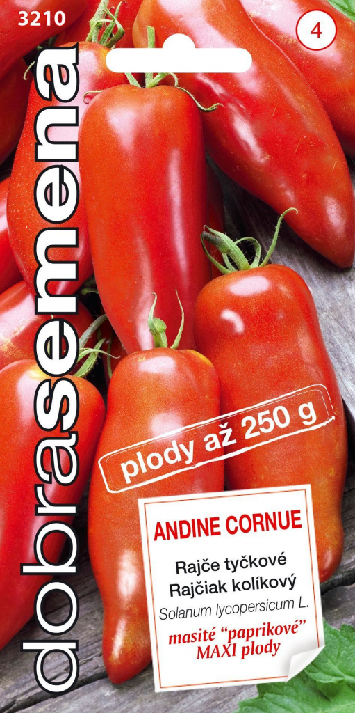 Dobré semená Paradajka tyč. paprikové - Andine Cornue 15s