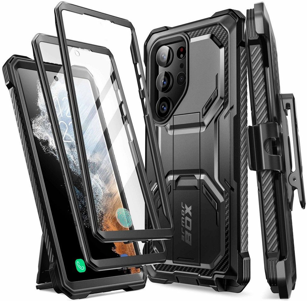 Púzdro Supcase IBLSN Armorbox 2-Set Samsung Galaxy S23 Ultra čierne