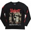 Rock off Metal Slipknot Skeleton Flag čierne