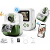 Xrec Instantní fotoaparát pro děti, digitální MP3 hry, tisk, telefon, objektiv 180 s / P02 zelený Xrec Instantní fotoaparát pro děti, digitální MP3 hry, tisk, telefon, objektiv 180 s / P02 zelený