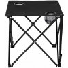 Verk 14471 Stôl kempingový skladací s držiakmi na nápoje čierny Verk 14471 Stôl kempingový skladací s držiakmi na nápoje čierny