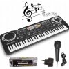 Keyboard Klávesy klavír pre deti na učenie s mikrofónom 61 klávesov Keyboard Klávesy klavír pre deti na učenie s mikrofónom 61 klávesov