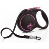 Flexi Black Design M páska 5m/25 kg ružová Flexi Black Design M páska 5m/25 kg ružová