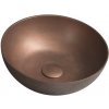 SAPHO - FORMIGO betónové umývadlo na dosku, priemer 39cm, meď mat FG320 SAPHO - FORMIGO betónové umývadlo na dosku, priemer 39cm, meď mat FG320
