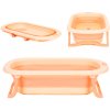 ECOTOYS skladacia detská vaňa 0-12 m, silikónová, odtok s indikátorom teploty, ružová ECOTOYS skladacia detská vaňa 0-12 m, silikónová, odtok s indikátorom teploty, ružová