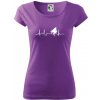 Piano ekg - krídlo - Dámske tričko Pure - 2XL ( Fialová ) Piano ekg - krídlo - Dámske tričko Pure - 2XL ( Fialová )