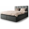Wilsondo Manželská boxspring posteľ s úložným priestorom Massimo 140x200 - sivá Wilsondo Manželská boxspring posteľ s úložným priestorom Massimo 140x200 - sivá