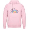 AWDis Hoodie Mikina - Dúha s nápisom - Beautiful like a rainbow - Bábätkovská ružová - S - Pánske AWDis Hoodie Mikina - Dúha s nápisom - Beautiful like a rainbow - Bábätkovská ružová - S - Pánske