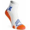 Ponožky na behanie X-Socks Run Expert Ankle - white/orange/twyce blue Ponožky na behanie X-Socks Run Expert Ankle - white/orange/twyce blue