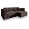 Rohová rozkladacia sedačka Nerio - čokoládová Rohová rozkladacia sedačka Nerio - čokoládová