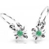 Cutie Jewellery Pôvabné detské náušnice z bieleho zlata C2261-10-X-2 zelená Cutie Jewellery Pôvabné detské náušnice z bieleho zlata C2261-10-X-2 zelená