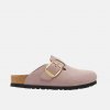 Birkenstock Fialové regular nazúvaky Boston Big Buckle Nubuk Leather Birkenstock Fialové regular nazúvaky Boston Big Buckle Nubuk Leather