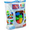 Mega Bloks - 60 ks stavebných kociek vo vrecúšku - klasické farby Mega Bloks - 60 ks stavebných kociek vo vrecúšku - klasické farby