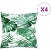 VANKÚŠE NA POHOVKU 4 KS S VZOROM LISTOV 40X40CM, LÁTKOVÉ VANKÚŠE NA POHOVKU 4 KS S VZOROM LISTOV 40X40CM, LÁTKOVÉ
