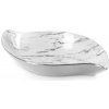 Eurofirany Dekorační keramická miska SANA 01 31 x 17 x 5 cm BIELY