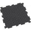 Čierna gumová puzzle modulová dlažba Alpha (diamant) - dĺžka 30 cm, šírka 30 cm, výška 0,7 cm - 10 ks Čierna gumová puzzle modulová dlažba Alpha (diamant) - dĺžka 30 cm, šírka 30 cm, výška 0,7 cm - 10 ks