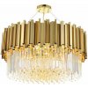 Toolight Toolight, závesné svietidlo zo zlatých krištáľov E14 APP601-C, zlatá, OSW-08913 Toolight Toolight, závesné svietidlo zo zlatých krištáľov E14 APP601-C, zlatá, OSW-08913