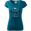 Futbalová lopta kopačka jedným ťahom - Dámske tričko Pure - XS ( Petrolejová ) Futbalová lopta kopačka jedným ťahom - Dámske tričko Pure - XS ( Petrolejová )