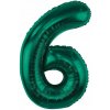Godan Fóliový balón číslo 6 tmavozelené 85 cm Godan Fóliový balón číslo 6 tmavozelené 85 cm