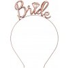 Párty kovová čelenka Bride zlato-ružová 5900779124 Párty kovová čelenka Bride zlato-ružová 5900779124