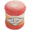 Pletacia priadza Alize SOFTY PLUS OMBRE BATIK 7284 červená oranžová biela Pletacia priadza Alize SOFTY PLUS OMBRE BATIK 7284 červená oranžová biela