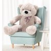 Majlo Toys Plyšový medveď Kvído 130 cm sivý Majlo Toys Plyšový medveď Kvído 130 cm sivý