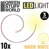 Green Stuff World LED dióda teplá biela 3 mm 10 ks