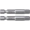 FORTUM Adaptér z 1/4'' 6-hranu na 1/4'' 4-hran, 2ks, 50mm 4741523