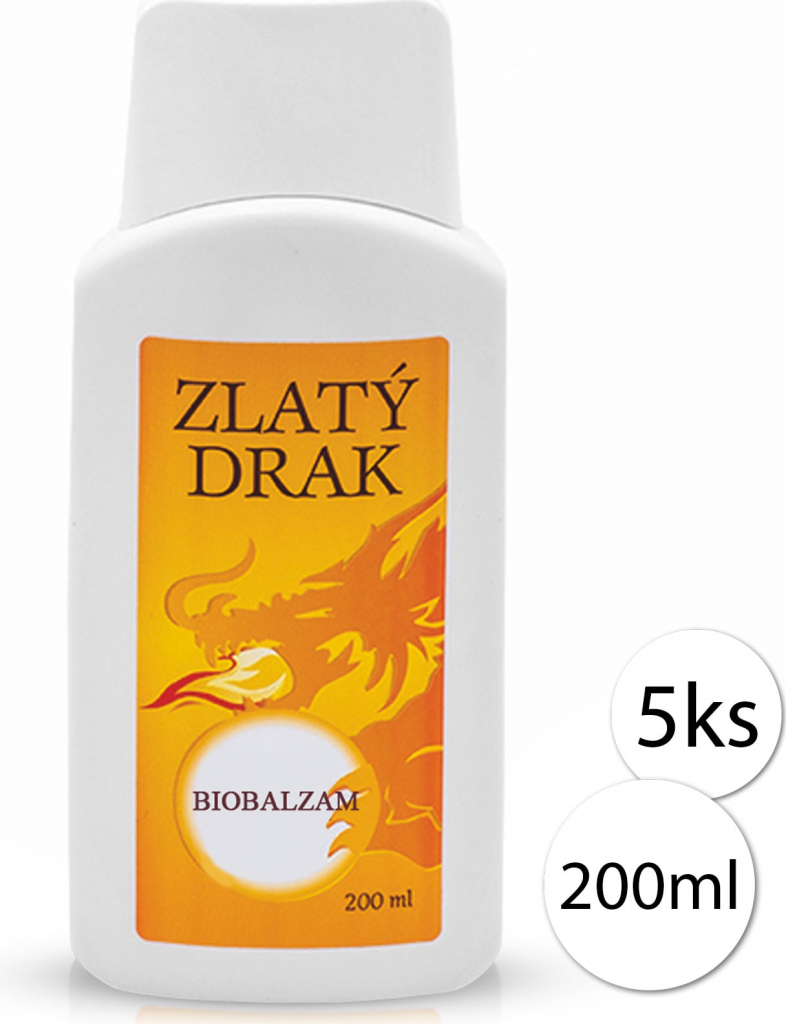 Zlatý drak Pain-Relief-2 masážny balzam 5 x 200 ml