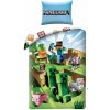 HALANTEX - Bavlnené / detské posteľné obliečky Minecraft - MNC hra / 140 x 200 cm + 70 x 90 cm