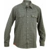 Warmpeace Mesa pánská odolná košile dlouhý rukáv green/grey