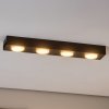 Luminex Downlight Ian v čiernej farbe, 4-plameňové - 7949 Luminex Downlight Ian v čiernej farbe, 4-plameňové - 7949