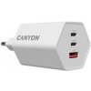 CANYON charger HEXAGON 65 GaN 65W 2xPD 1xQC EU White CANYON charger HEXAGON 65 GaN 65W 2xPD 1xQC EU White
