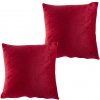 Súprava 2 ks obliečok na vankúšiky z mikroplyšu červené 40 x 40 cm Súprava 2 ks obliečok na vankúšiky z mikroplyšu červené 40 x 40 cm