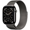 Apple Watch Series 11 Cellular (46mm) Bridlicovo šedý titán s bridlicovo šedým milánskym ťahom M/L MFD44MP/A Apple Watch Series 11 Cellular (46mm) Bridlicovo šedý titán s bridlicovo šedým milánskym ťahom M/L MFD44MP/A