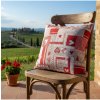 Mondo Italia Bavlnená obliečka na vankúš Červený patchwork Červená 40x40 cm Mondo Italia Bavlnená obliečka na vankúš Červený patchwork Červená 40x40 cm