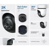 Outdoor Pan/Tilt Security Wi-Fi Camera SPEC: 2K (2304x1296), 2.4 GHz, Horizontal 360° FEATURE: Pan/Tilt, Color Night Vis Outdoor Pan/Tilt Security Wi-Fi Camera SPEC: 2K (2304x1296), 2.4 GHz, Horizontal 360° FEATURE: Pan/Tilt, Color Night Vis