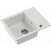 Steiner PETER 116 Steingran granitový dřez, bílý, 1miska bez (62x50x20) se sifonem a krytem Steiner PETER 116 Steingran granitový dřez, bílý, 1miska bez (62x50x20) se sifonem a krytem