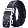 Bullcaptain pánsky kožený opasok automat Magnum čierny