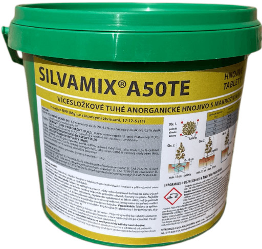 SILVAMIX A50 TE Tabletové hnojivo pre ovocné stromy a kríky 5 kg