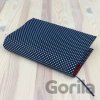 Obal na knihu Bodky na tmavo modré VO / M1096 Obal na knihu Bodky na tmavo modré VO / M1096