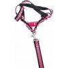 Verk 19129 Nylonový postroj s vodítkom pre psa 125 x 2,5 cm ružový Verk 19129 Nylonový postroj s vodítkom pre psa 125 x 2,5 cm ružový
