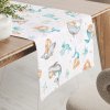 Biante Detský bavlnený behúň na stôl Sandra SA-691 Modrozelené morské panny s delfínmi a veľrybami na bielom 20x140 cm Biante Detský bavlnený behúň na stôl Sandra SA-691 Modrozelené morské panny s delfínmi a veľrybami na bielom 20x140 cm