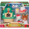 Sylvanian family Domček s vianočným stromčekom a baby figúrky