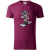 Ski kostra - Tričko z organickej bavlny - 3XL ( Fuchsiová ) Ski kostra - Tričko z organickej bavlny - 3XL ( Fuchsiová )