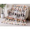 XPOSE® Mikroplyšová deka ROZTOMILÉ MAČKY 140x200 cm, Mikroplyš XPOSE® Mikroplyšová deka ROZTOMILÉ MAČKY 140x200 cm, Mikroplyš